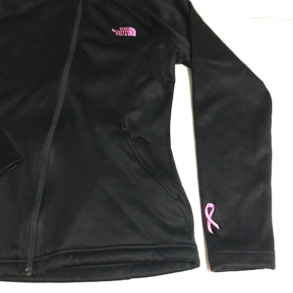 The North Face Women Small Black Full Zip Jacket Breast Cancer Awareness - Picture 2 of 10